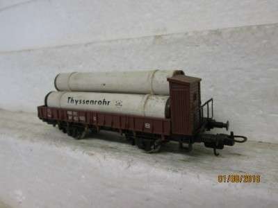 HO SCALE : LIMA FS OPEN GOODS WITH PIPE LOAD - LOT 509J