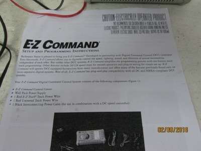 HO SCALE : BACHMANN E-Z COMMAND DCC CONTROLLER - LOT 917J