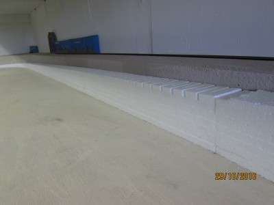 HO SCALE POLYSTYRENE 2% ELEVATION RAMP 120mm HIGH - LOT 730K
