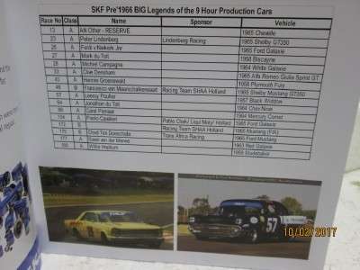 REDUCED TO CLEAR : SWARTKOPS RACEWAY PROGRAMME JANUARY 2017- LOT 584L