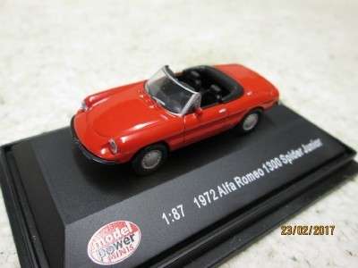 HO SCALE : MODELPOWER 1972 ALFA ROMEO 1300 SPIDER JUNIOR - LOT 711L