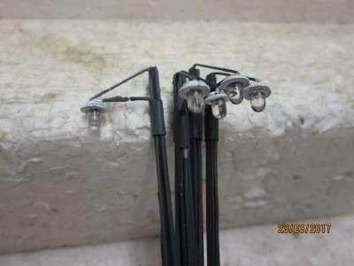 HO SCALE : SAR x 5 STREET LAMPS (HANDMADE) -  LOT 808S