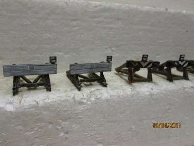 HO SCALE : FLEISCHMANN / ROCO STOP BLOCKS x6 - LOT 1M