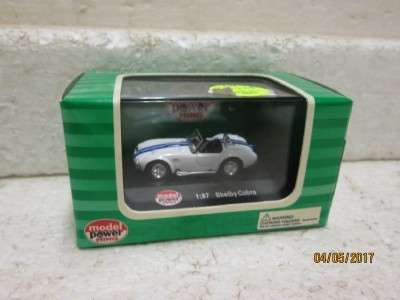 HO SCALE : MODEL POWER WHITE SHELBY COBRA - LOT 231M