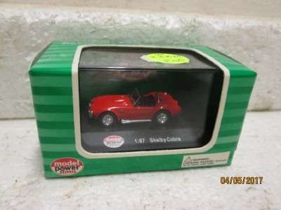 HO SCALE : MODEL POWER RED SHELBY COBRA - LOT 233M