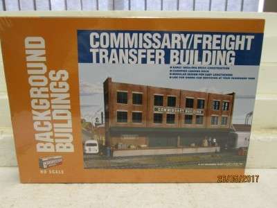 HO SCALE : WALTHERS CORNERSTONE SERIES : COMMISSARY / FREIGHT TRANSFER BUILDING  KIT - LOT 306M