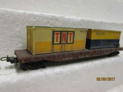 HO SCALE: SAR LIMA CONTAINER WAGON - LOT 442M