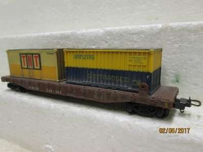 HO SCALE: SAR LIMA CONTAINER WAGON - LOT 442M