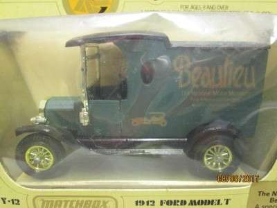DIE CAST: MODELS OF YESTERYEAR Y-12 1922 FORD MODEL T (BEAULIEU) - LOT 561M