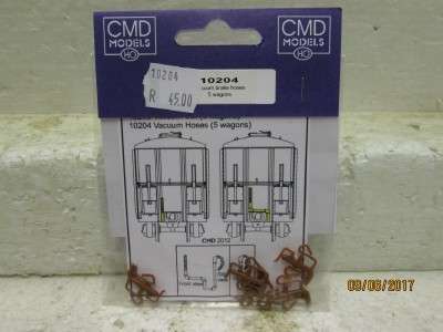 HO SCALE: SAR CMD VACUUM BRAKE HOSES (x5 SETS) - LOT 677M