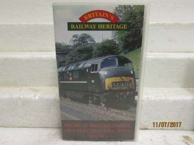 REDUCED - VIDEO BRITAIN`S RAILWAY HERITAGE `ARCHIVE DIESEL and ELECTRIC TRACTION VOL 3`- LOT 259N