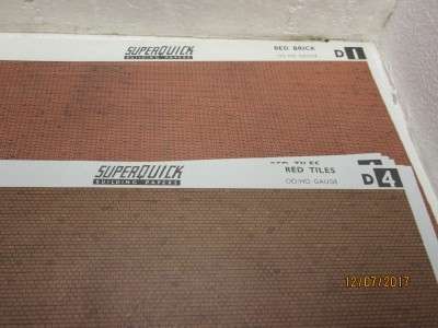 HO/OO SCALE : SUPERQUICK BUILDING PAPER x27 SHEETS - LOT 345N
