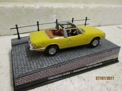 DIE CAST : 007 COLLECTION - TRIUMPH STAG  'DIAMONDS ARE FOREVER' - LOT 598N