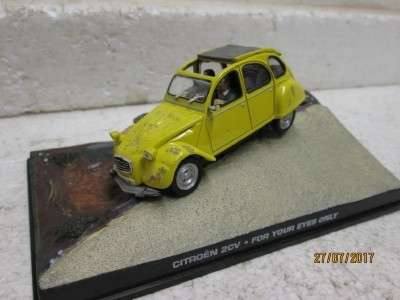 DIE CAST : 007 COLLECTION - CITROEN 2CV  'FOR YOUR EYES ONLY' - LOT 601N