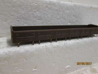 HO SCALE : CMD SAR DZ BROWN WAGON BODY - LOT 722N