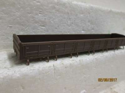 HO SCALE : CMD SAR DZ BROWN WAGON BODY - LOT 724N