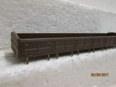 HO SCALE : CMD SAR DZ BROWN WAGON BODY - LOT 726N