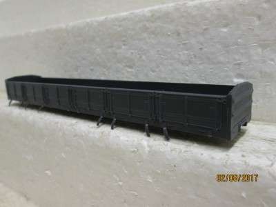 HO SCALE : CMD SAR DZ GREY WAGON BODY - LOT 727N