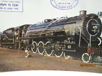 SAR CLASS 15CA STEAM LOCO : LARGE POSTCARD (A4 SIZE) - LOT 967N