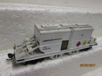 HO SCALE : SAR QCJ AMMONIUM NITRATE HOPPER - LOT 192P