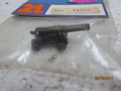 HO SCALE - SMALL METAL CANNON - LOT 984P