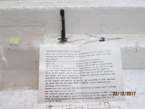 HO SCALE : RAIL SIGNAL - LOT 605Q