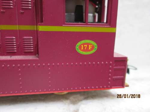 HO SCALE : MODELPOWER SAR 17F DIESEL SHUNTER - LOT 967Q