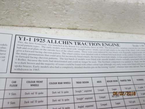DIE CAST : THE YESTERDAY BOOK 1956 T0 2000 (MODELS OF YESTERYEAR) - LOT 238R