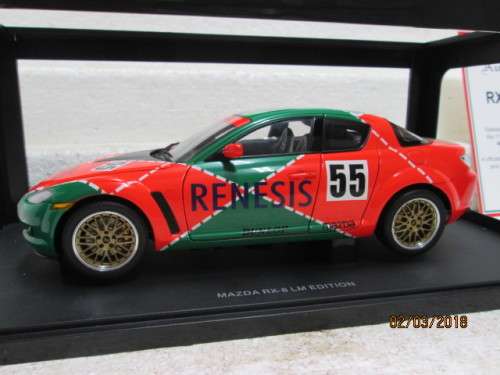 DIE CAST 1:18 SCALE : AUTOART MAZDA RX-8 LM EDITION (BOXED) - LOT 678R
