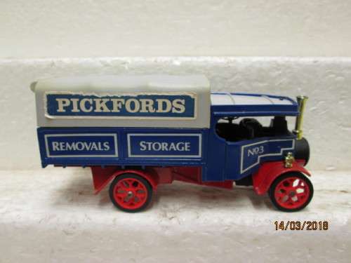 MATCHBOX-MODELS OF YESTERYEAR Y27- 1922 FODEN C TYPE STEAM WAGON (PICKFORDS REMOVALS)  - LOT 921R