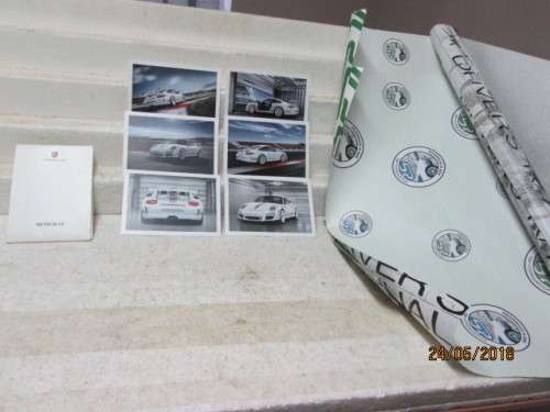 PORSCHE 911 GT3 RS4 POSTCARDS x6 PLUS WRAPPING PAPER (Reduced to clear)- LOT 64T