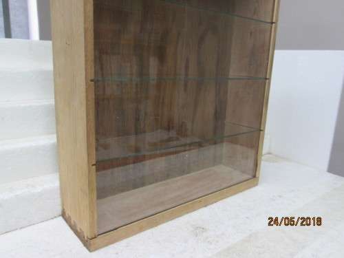 SMALL WOODEN DISPLAY CABINET - LOT 74T