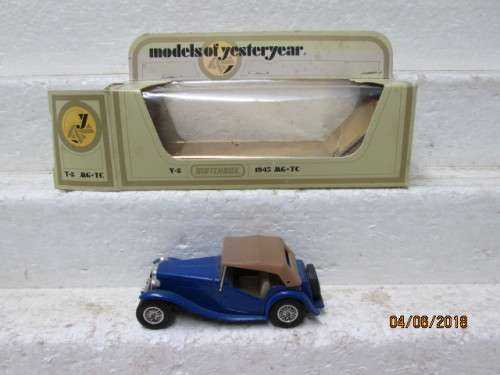 DIE CAST MODELS OF YESTERYEAR : Y-8 1945 MG TC (BOXED) - LOT 222T