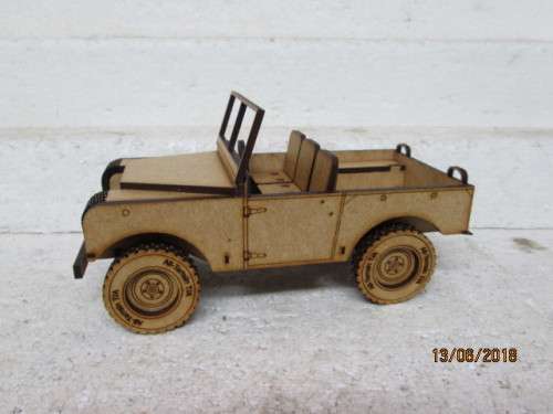 1:18 SCALE LAZER CUT 1948 SWB LANDROVER - LOT 280T