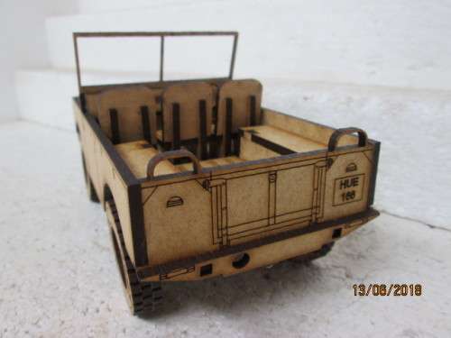 1:18 SCALE LAZER CUT 1948 SWB LANDROVER - LOT 280T