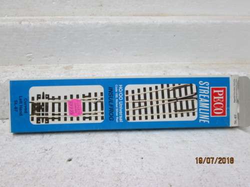 HO/OO SCALE : PECO CURVED LEFT HAND POINT (BOXED) - LOT 587T