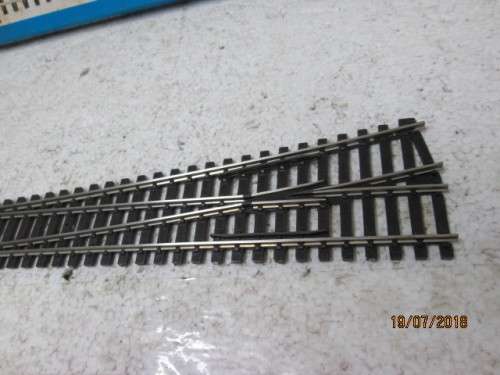 HO/OO SCALE : PECO LARGE RADIUS LEFT HAND POINT (BOXED) - LOT 593T