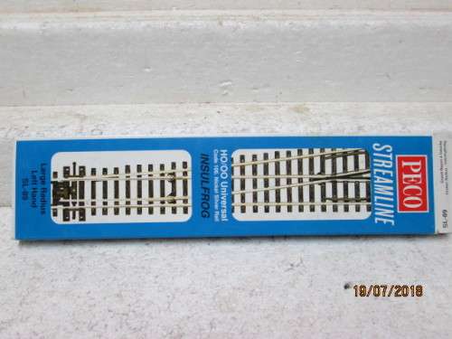 HO/OO SCALE : PECO LARGE RADIUS LEFT HAND POINT (BOXED) - LOT 594T