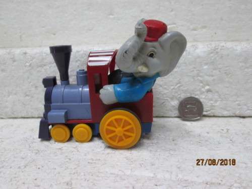PLASTIC STEAM TRAIN WITH ELEPHANT DRIVER - LOT 939T