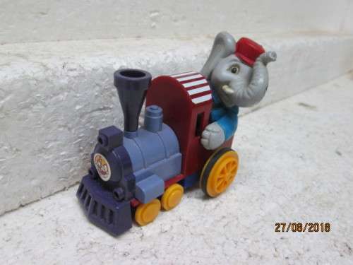 PLASTIC STEAM TRAIN WITH ELEPHANT DRIVER - LOT 939T