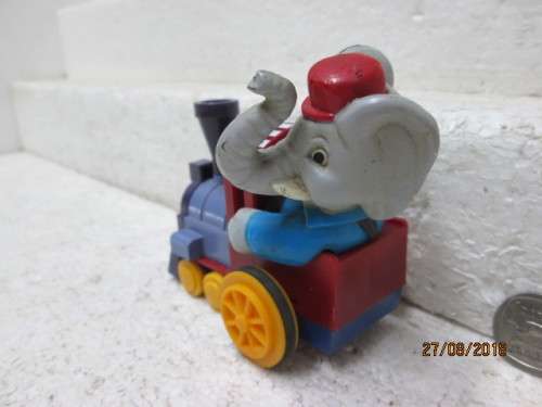 PLASTIC STEAM TRAIN WITH ELEPHANT DRIVER - LOT 939T