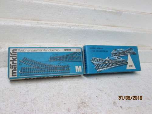 HO SCALE  : MARKLIN M TRACK  (ONE BEERBOX FULL) - LOT 47U