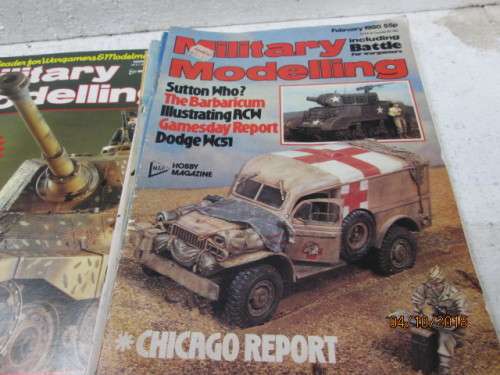 MILITARY MODELLING MAGAZINES x18 (ALL FROM THE 1980's) - LOT 361U