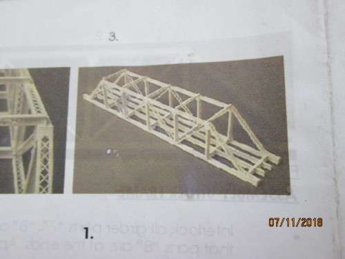 HO SCALE : SAR WARREN TRUSS BRIDGE KIT - LOT 873U