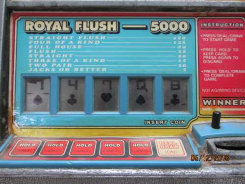 LAS VEGAS DRAW POKER MINI SLOT MACHINE - LOT 226V