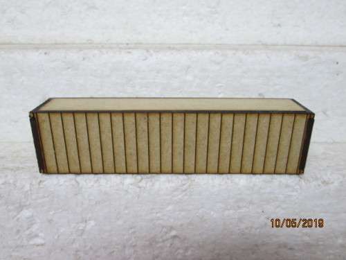 REDUCED TO CLEAR : HO SCALE : LASER CUT 40' CONTAINER (12 metre)