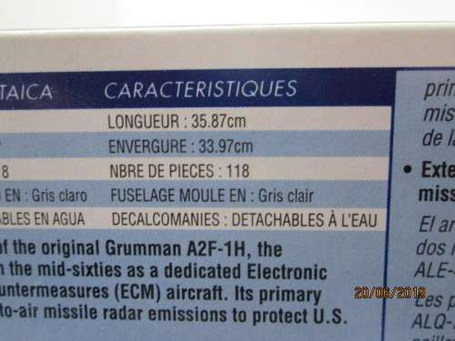 REVELL : 1:48 SCALE "EA-6A WILD WEASEL" AIRCRAFT KIT  (BOXED) - LOT 512W