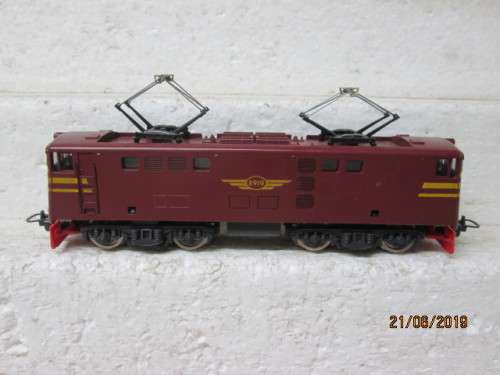 HO SCALE : LIMA SAR 5E BROWN ELECTRIC LOCOMOTIVE - LOT 551W