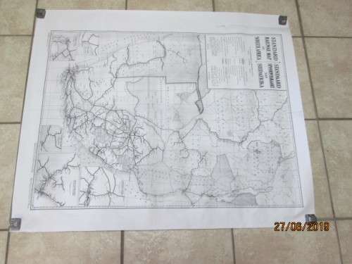 SAR STANDARD RAILWAY MAP OF SOUTH AFRICA (COPY) - LOT 554W