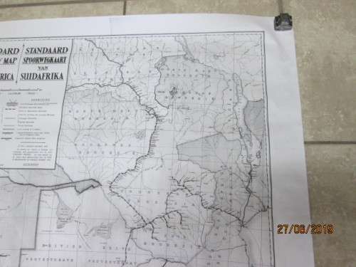 SAR STANDARD RAILWAY MAP OF SOUTH AFRICA (COPY) - LOT 554W
